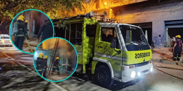 Susto en la madrugada: Rescataron a vecinos de 12 departamentos atrapados en un incendio en Villa Palermo I