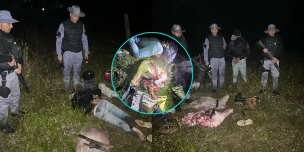 Abigeato a full: Intent&oacute; huir con 55 kilos de carne vacuna en una moto y fue detenido en Tres Isletas