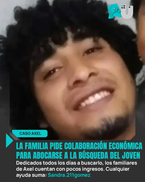 A casi dos semanas de la desaparici&oacute;n de Axel, su familia pide ayuda para sostener la b&uacute;squeda