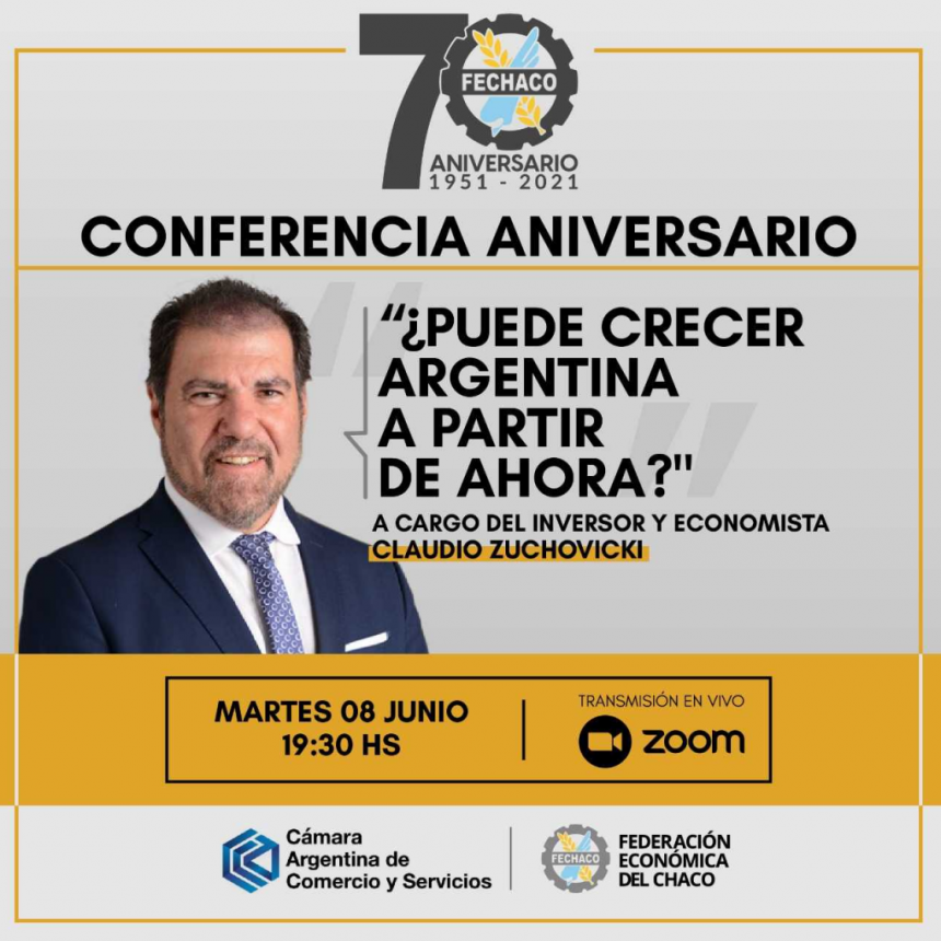Aniversario de FECHACO: invitan a conferencia virtual con el economista Claudio Zuchovicki