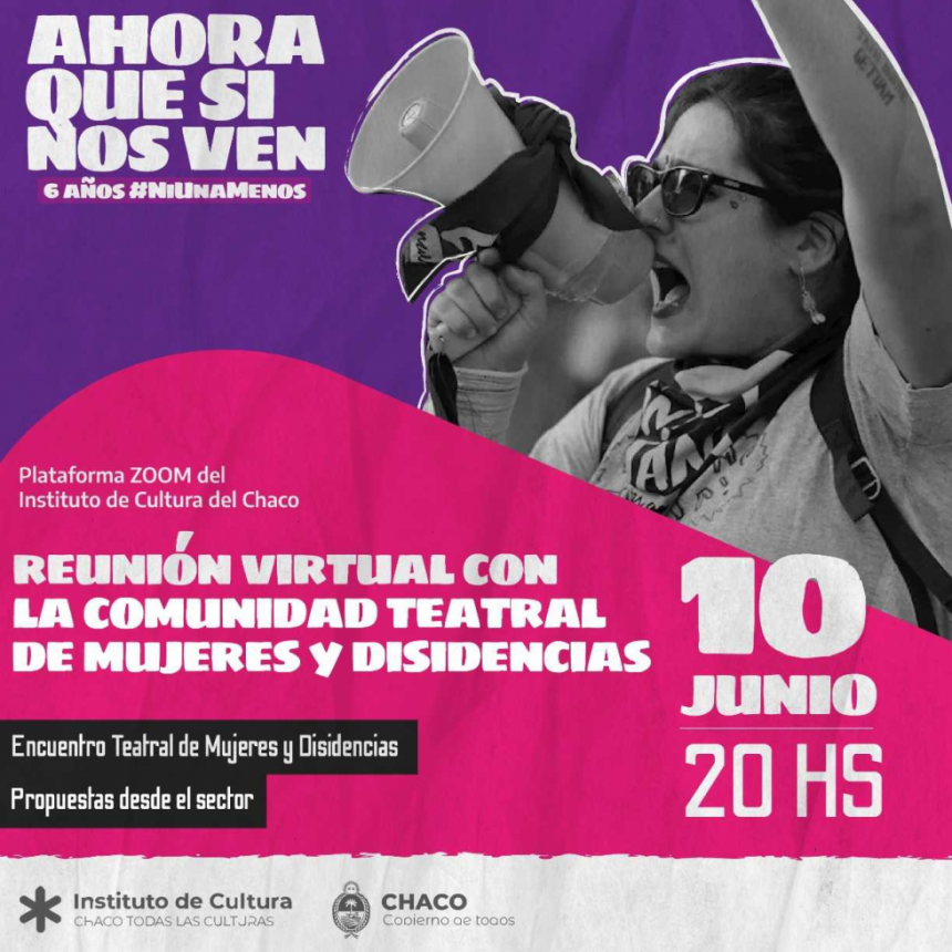 Encuentro virtual con la comunidad teatral de mujeres y disidencias