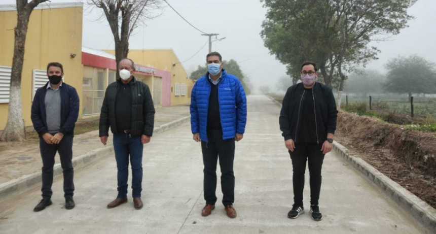 Se habilitaron 10 nuevas cuadras de pavimento en La Clotilde