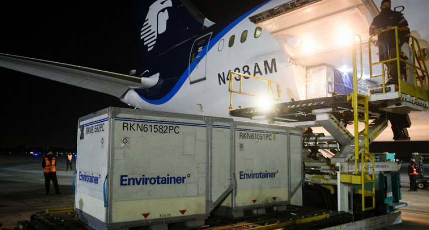 Llegan 20 millones de dosis a Argentina 