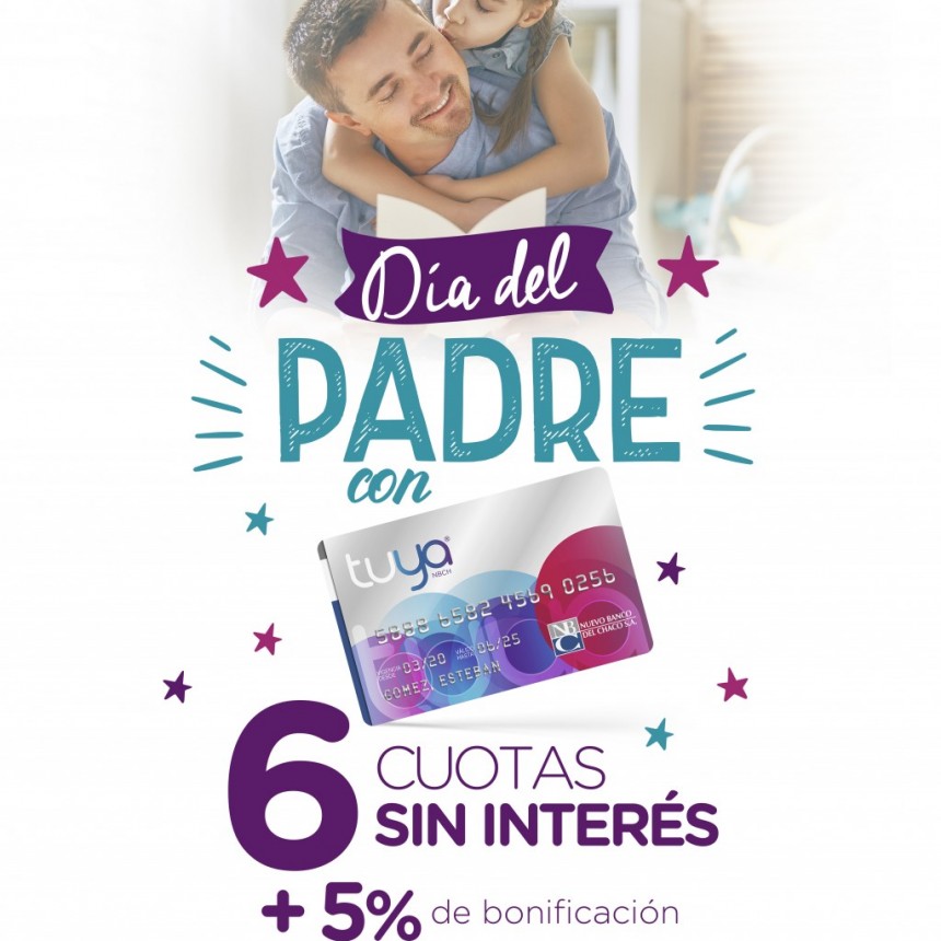 Tarjeta Tuya lanza promoci&oacute;n por el D&iacute;a del Padre