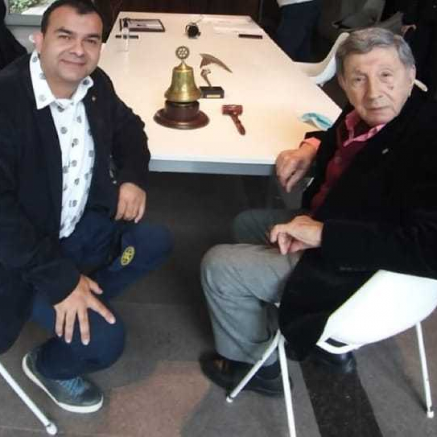 Luis Landriscina, fue nombrado socio honorario del Club Rotary Resistencia Oeste