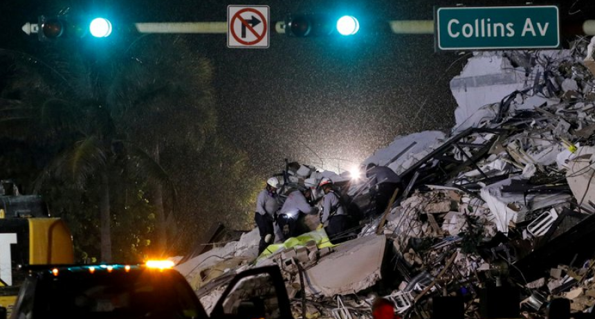 Refuerzan la operaci&oacute;n de rescate en Miami  