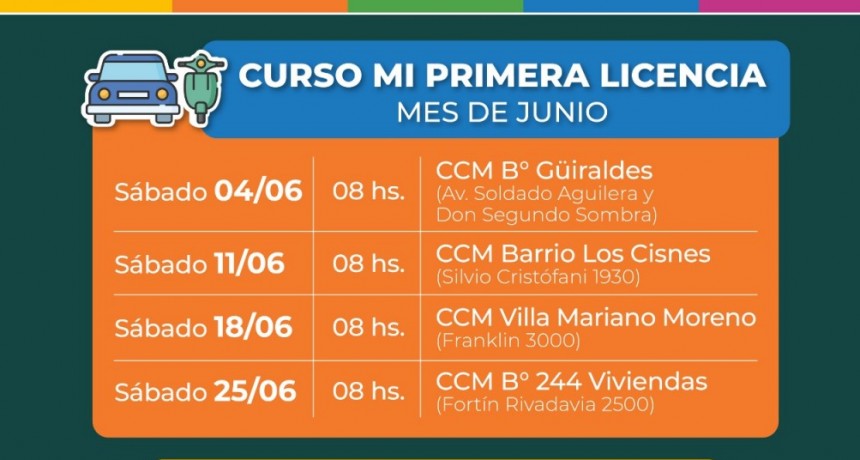 En junio, la Municipalidad de Resistencia dictará nuevos cursos para obtener la primera licencia de conducir