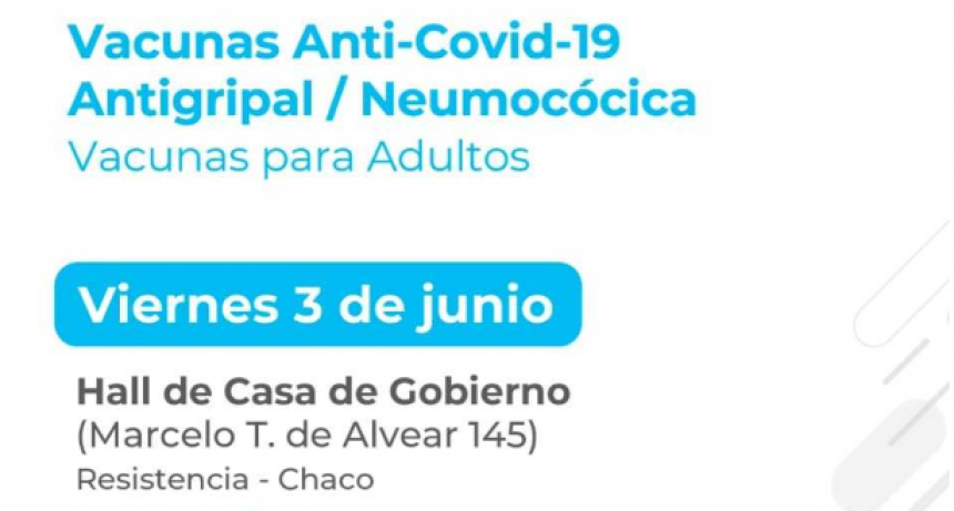 Este viernes, habrá posta de vacunación “para todas y todos” en Casa de Gobierno