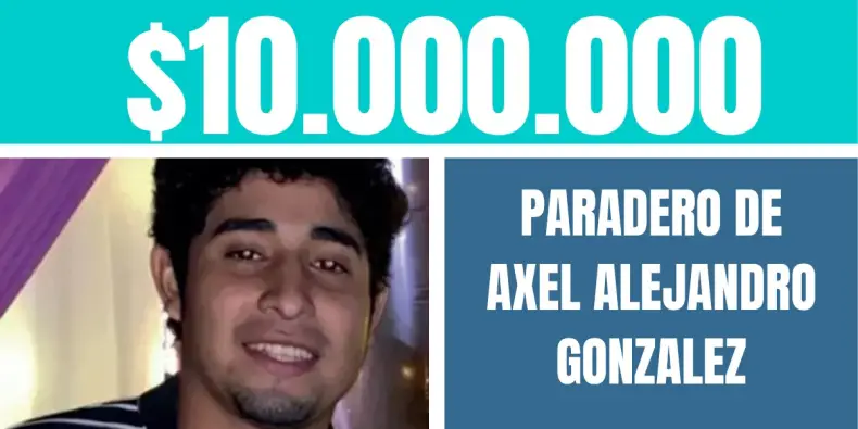 Caso Axel: ofrecen una recompensa de $10 millones para encontrar al joven desaparecido