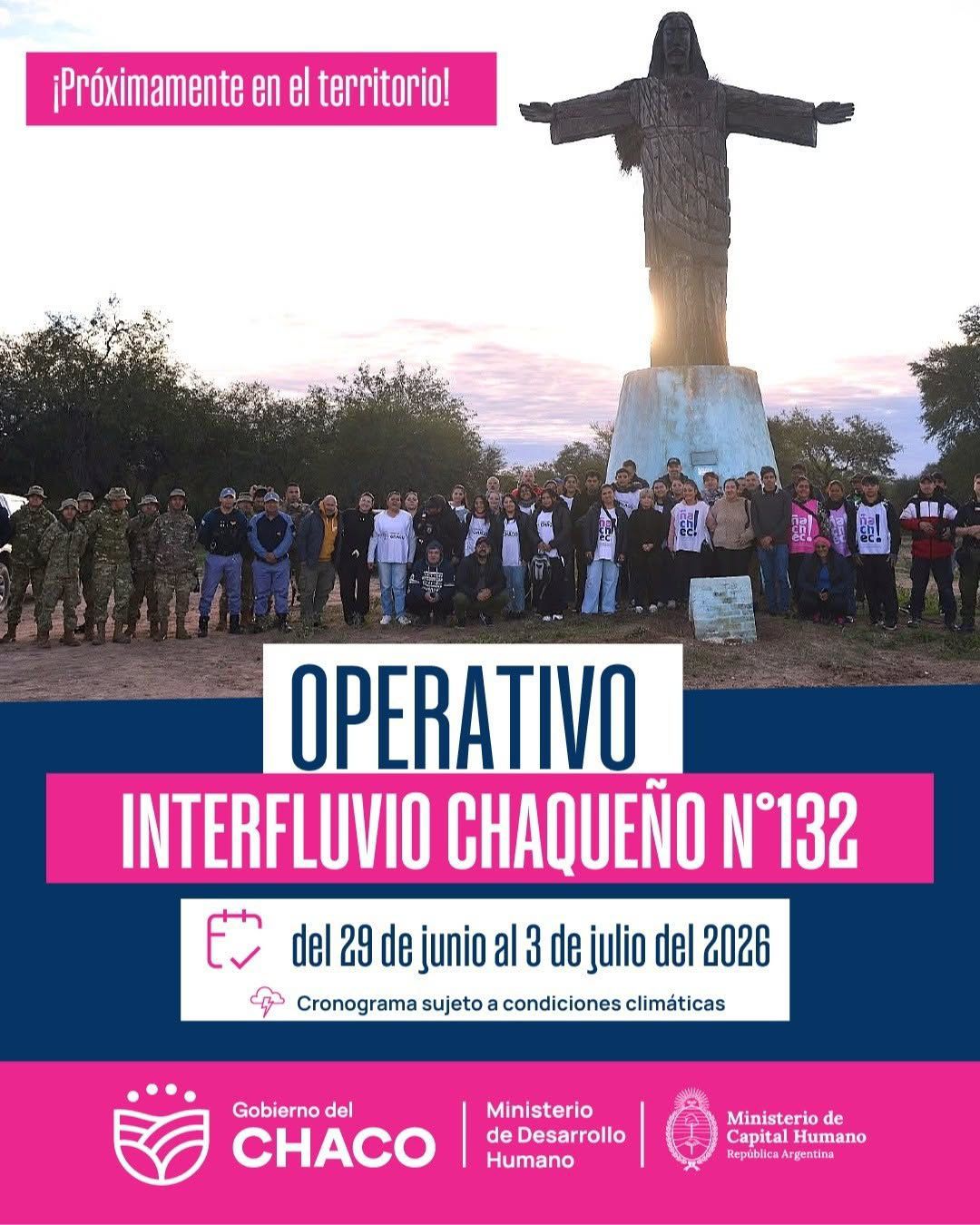 Este lunes comienza el Operativo Interfluvio Chaque&ntilde;o N&deg;132: se asistir&aacute; a m&aacute;s de 5.000 familias en El Impenetrable