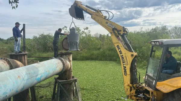 APA incorpor&oacute; una bomba reacondicionada para reforzar el sistema de drenaje en Barranqueras