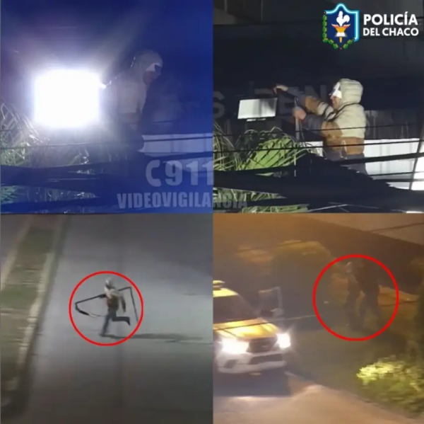 Rob&oacute; un reflector de una carnicer&iacute;a, fue detectado por c&aacute;maras y termin&oacute; detenido