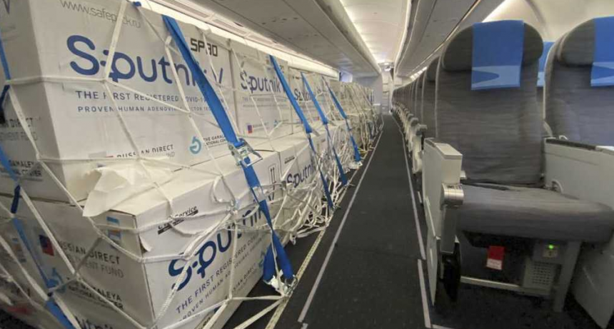Llega hoy otro avi&oacute;n de Aerol&iacute;neas Argentinas con vacunas Sputnik V