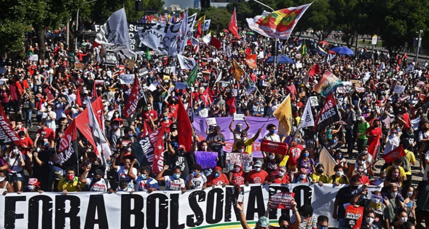 Miles de brasile&ntilde;os volvieron a las calles bajo la consigna "Fuera Bolsonaro"