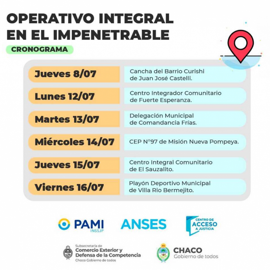 Nuevo operativo integral de asistencia territorial en El Impenetrable
