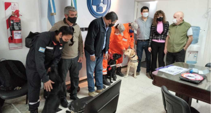 Convenio entre el Consejo Veterinario del Chaco y la Brigada Canina de los Bomberos Voluntarios del Chaco