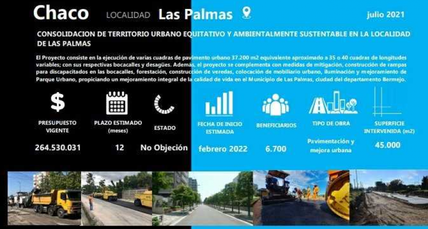 Licitan 40 cuadras de pavimento urbano y mejoramientos de espacios p&uacute;blicos para Las Palmas