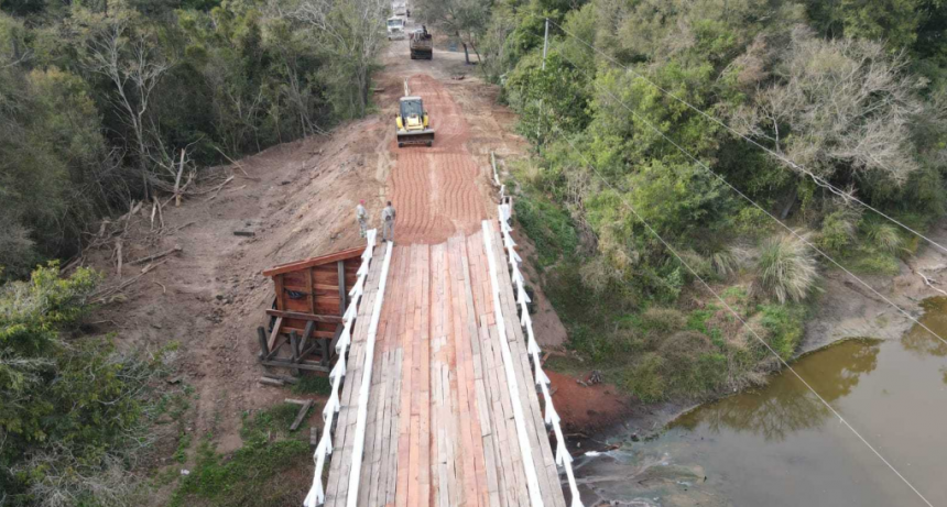 Se realiz&oacute; una reparaci&oacute;n integral del puente sobre el R&iacute;o Tragadero