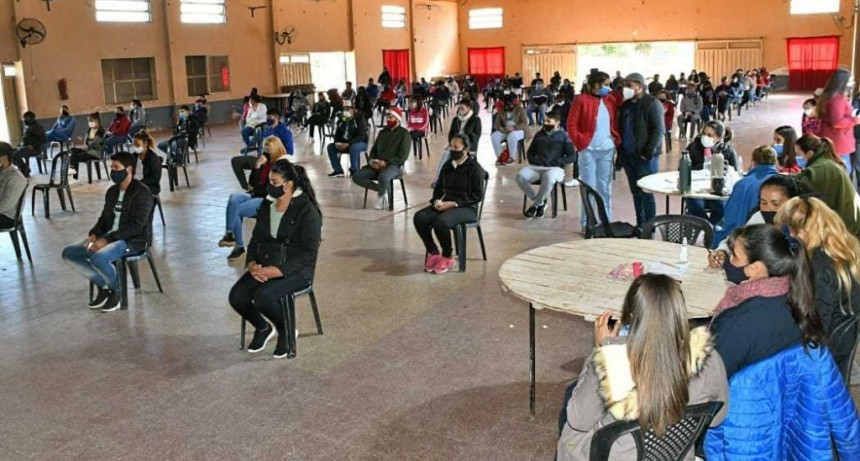 Las Garcitas, con más del 80% de la población vacunada con al menos una dosis