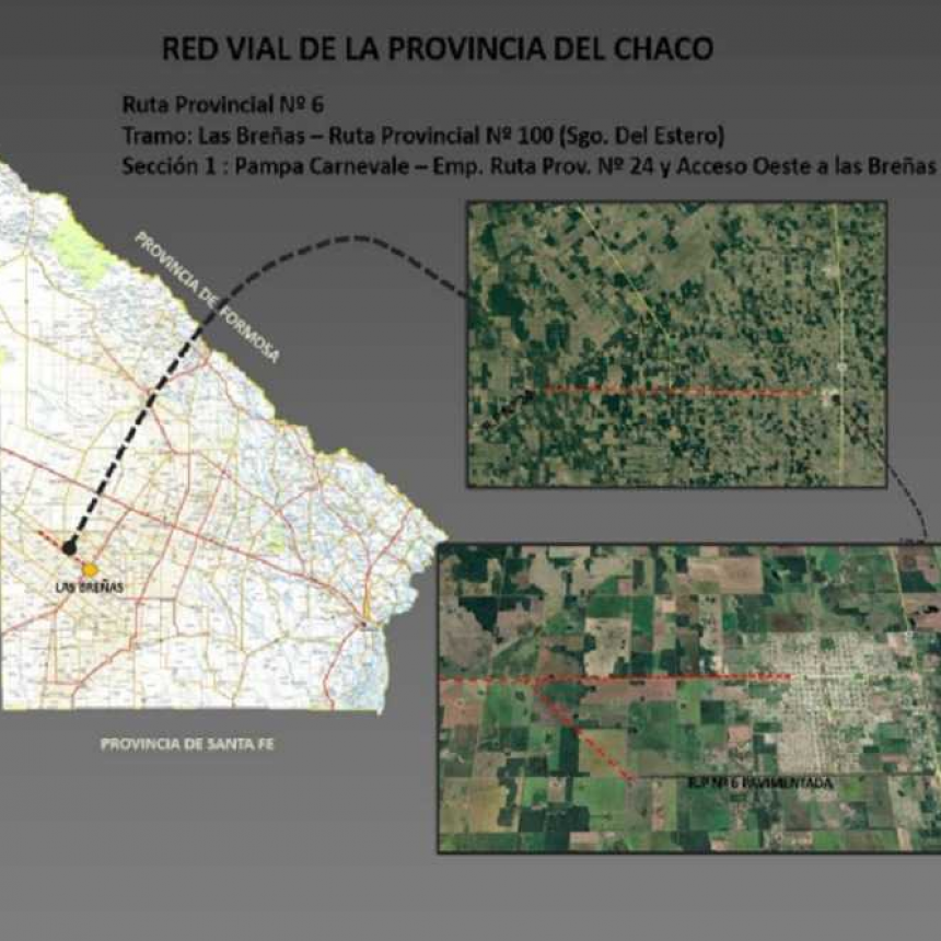 Visita presidencial: licitan un nuevo tramo de la ruta 6 y el acceso a Las Breñas