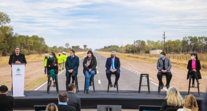 Más anuncios de importantes obras en el acto de inauguración de la ruta 7