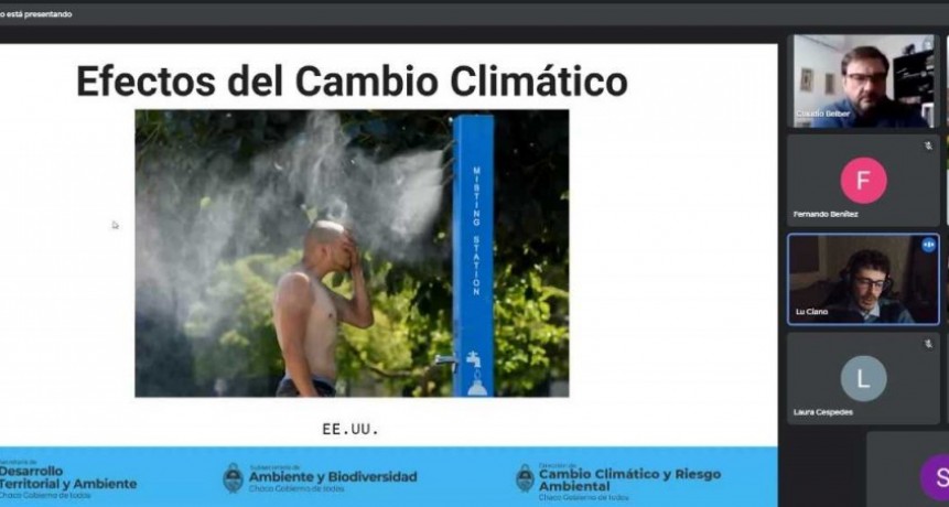 Charla informativa sobre capacitaciones regionales en cambio climático