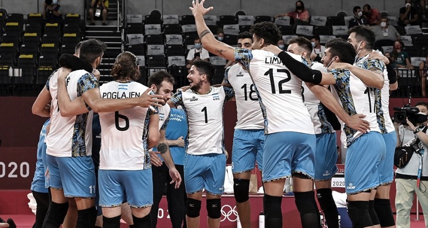 El vóley masculino obtuvo su primera victoria ante Francia