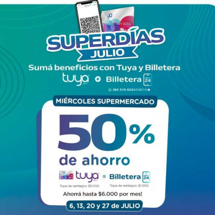 Nuevo miércoles de “Super Días” con hasta 50% de descuento en supermercados