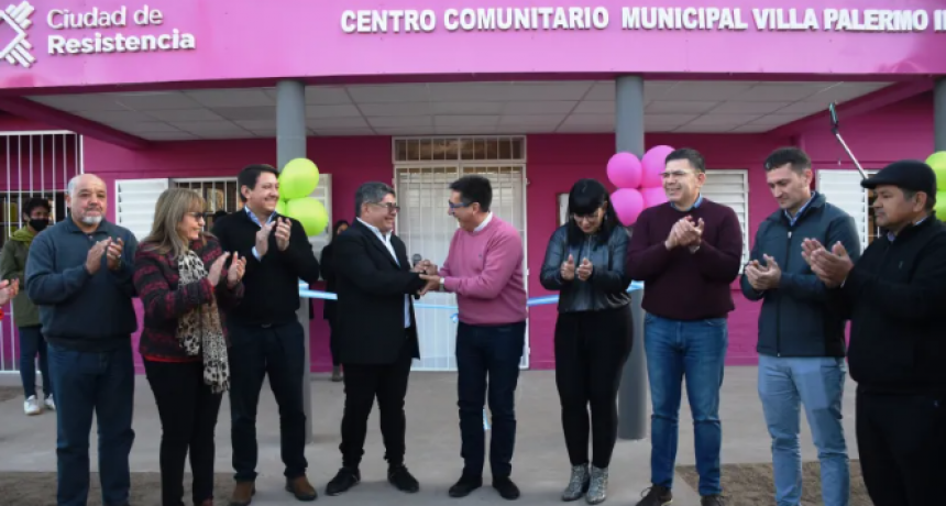 El Municipio de Resistencia inauguró la obra del Centro Comunitario de Villa Palermo II