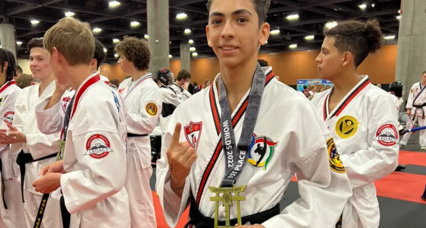 Shaiel David Wolcoff, el joven chaqueño de 16 años que ganó en el Mundial de Taekwondo
