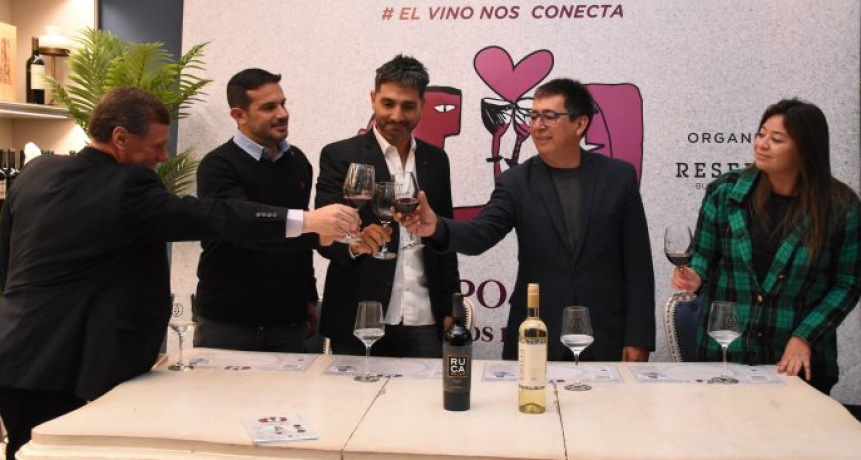 Gustavo Martínez acompañó el lanzamiento de la 11° Expo Vinos y Encantos Regionales