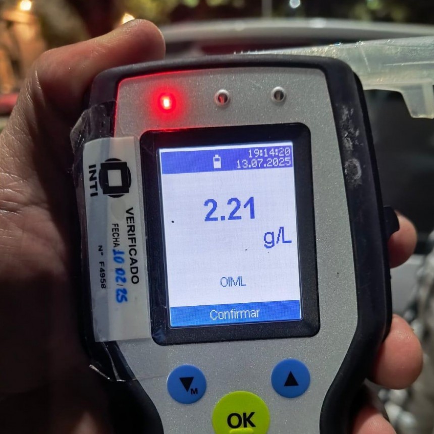 Una mujer conducía una moto con 2,21 gramos de alcohol en sangre