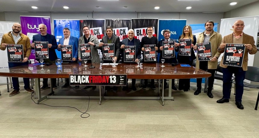 Presentaron el Black Friday ,que se realizará el 1 y 2 de agosto