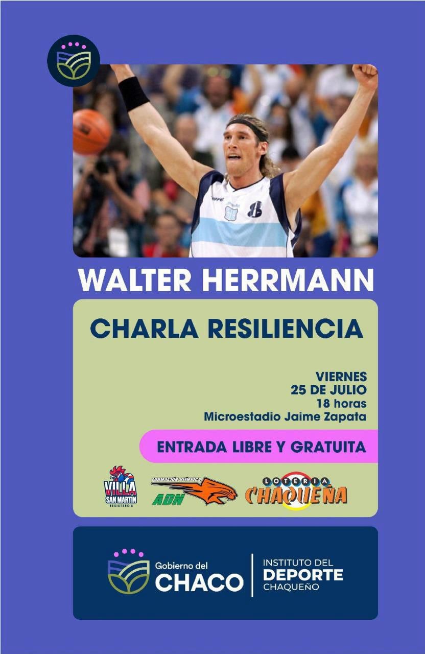  Walter Herrmann llega a Resistencia para una charla sobre resiliencia