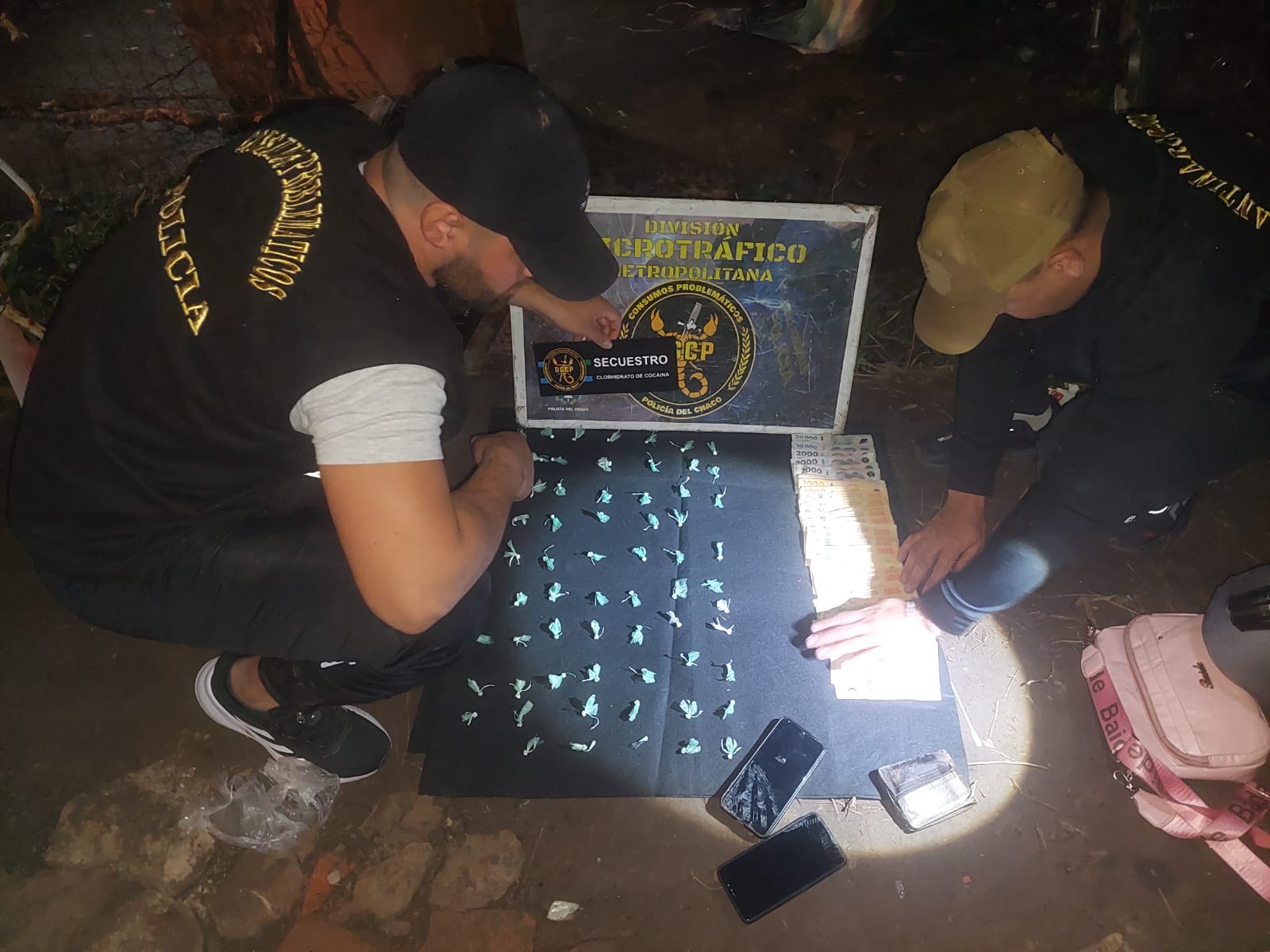 Detenidos con 65 dosis de cocaína en Resistencia