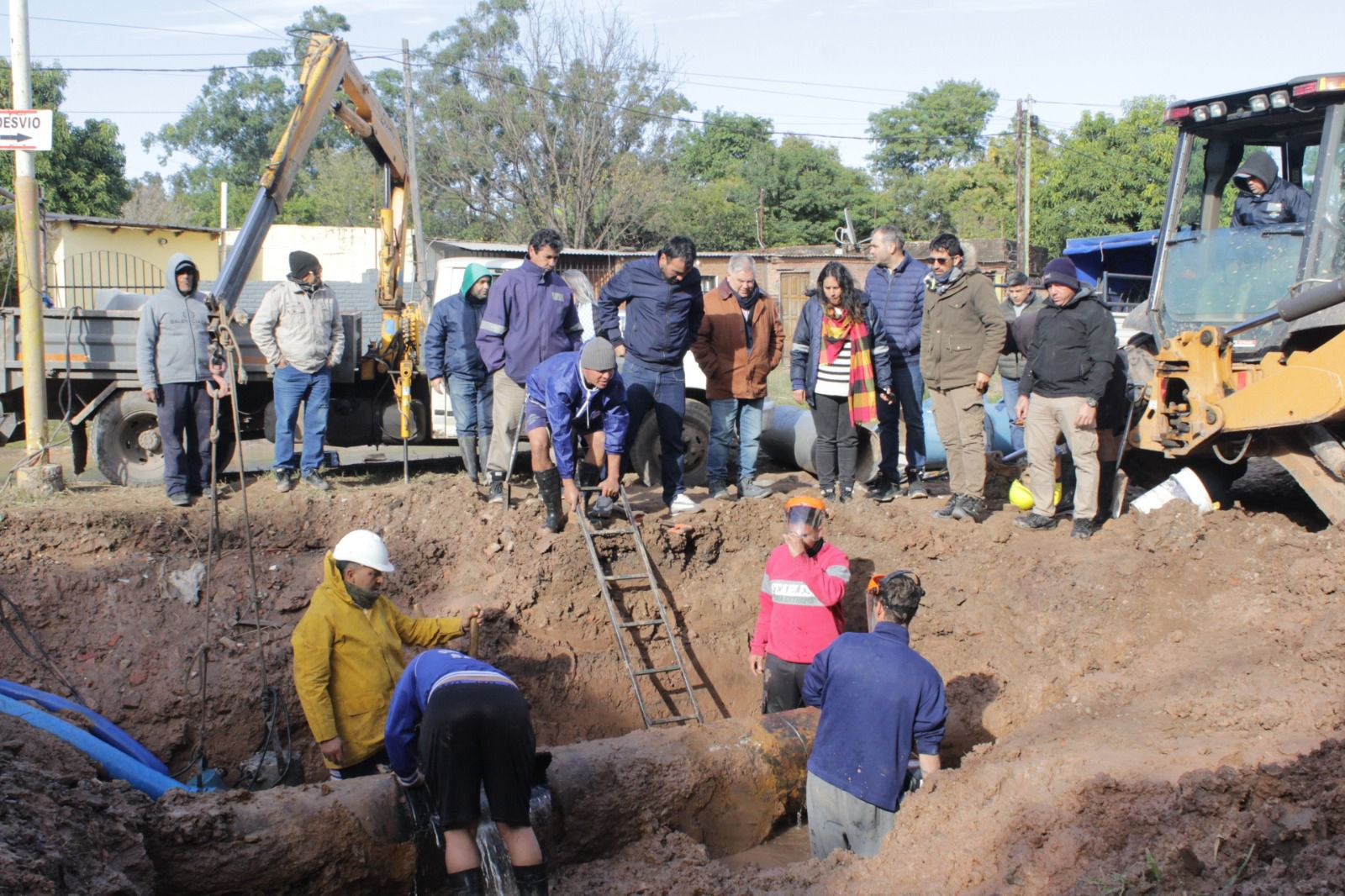 Sameep concluy&oacute; la reparaci&oacute;n en Av. Las Piedras en Barranqueras y avanza la recuperaci&oacute;n del servicio