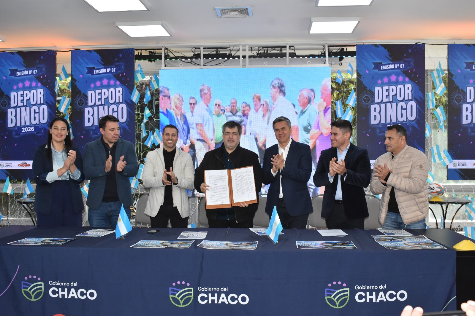 Provincia y Loter&iacute;a Chaque&ntilde;a impulsan nuevas obras en la Liga Chaque&ntilde;a de F&uacute;tbol
