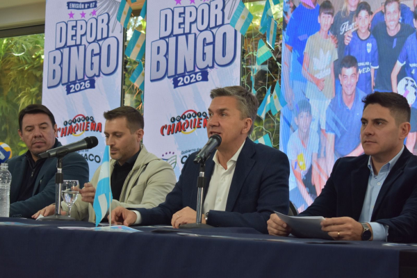 El gobierno y Loter&iacute;a Chaque&ntilde;a lanzaron el DEPORBINGO 2026 con importantes beneficios para los clubes
