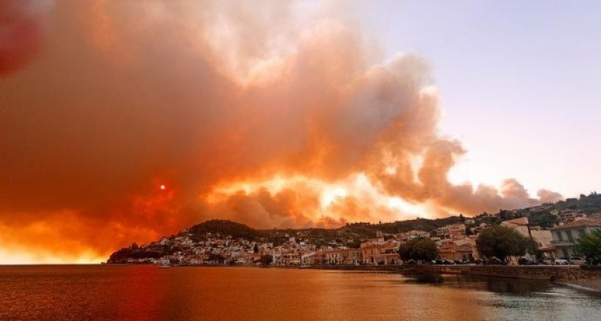 Grecia vive una crisis ecológica a causa de los incendios