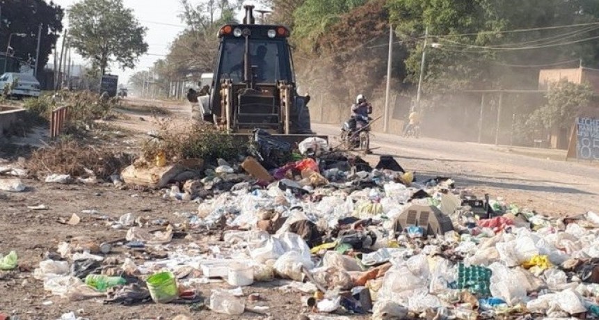El Municipio limpió basurales en inmediaciones del Riacho Arazá