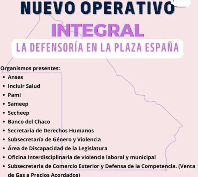 Nuevo operativo integral de la Defensoría del Pueblo del Chaco en Resistencia