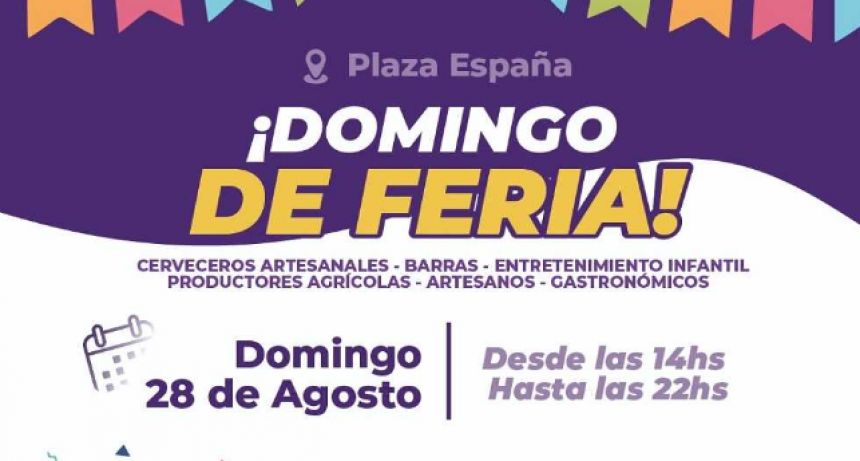 Feria Emprendedora y show en vivo en la Plaza España