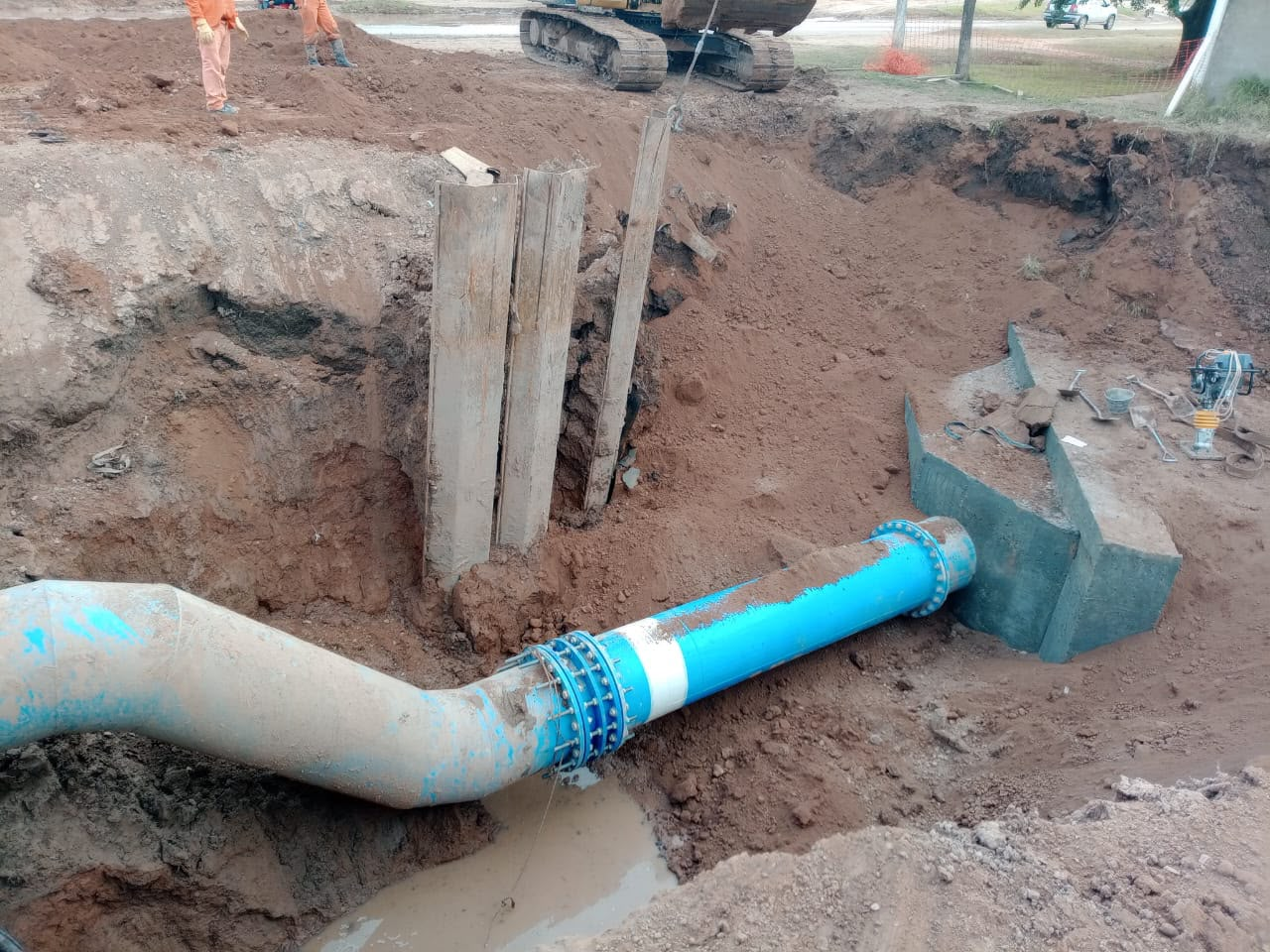 Segundo Acueducto: finaliz&oacute; la vinculaci&oacute;n definitiva de la estaci&oacute;n de bombeo de S&aacute;enz Pe&ntilde;a hacia Avia Terai