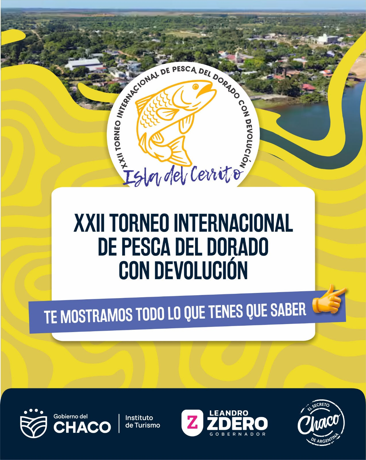 R&iacute;o, pesca y naturaleza: la Isla del Cerrito se prepara para la Pesca del Dorado con devoluci&oacute;n