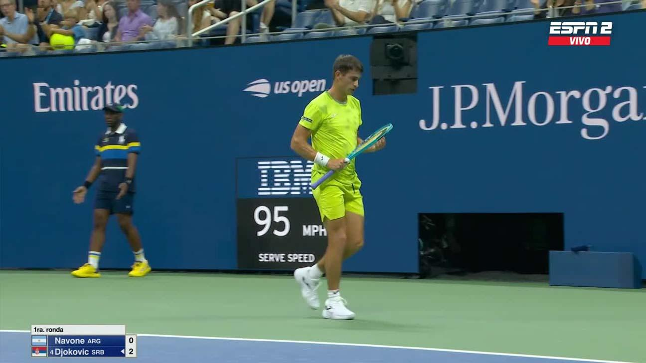 Hist&oacute;rico golpe del argentino Mariano Navone: venci&oacute; a Novak Djokovic en el US Open