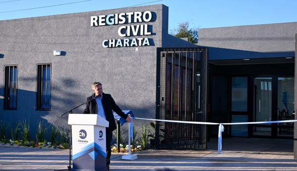 Zdero inaugur&oacute; el primer edificio propio del Registro Civil de Charata, tras 105 a&ntilde;os de funcionamiento