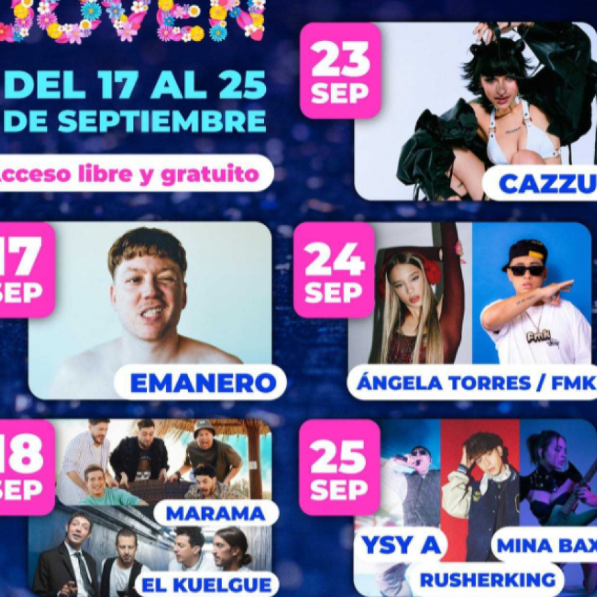 Con la presencia de grandes artistas nacionales, inicia el Mes de las Juventudes en el Estadio Centenario