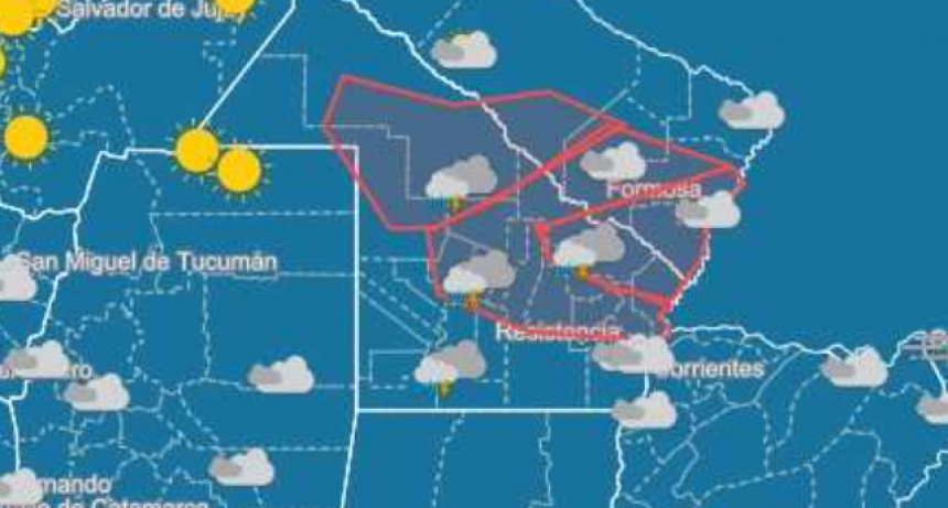 Gran parte del Chaco bajo alerta meteorológico