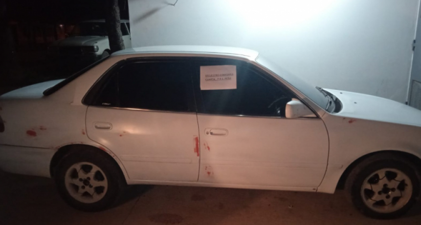 Evadió un control, lo siguieron y disparó con una tumbera, pero terminó detenido