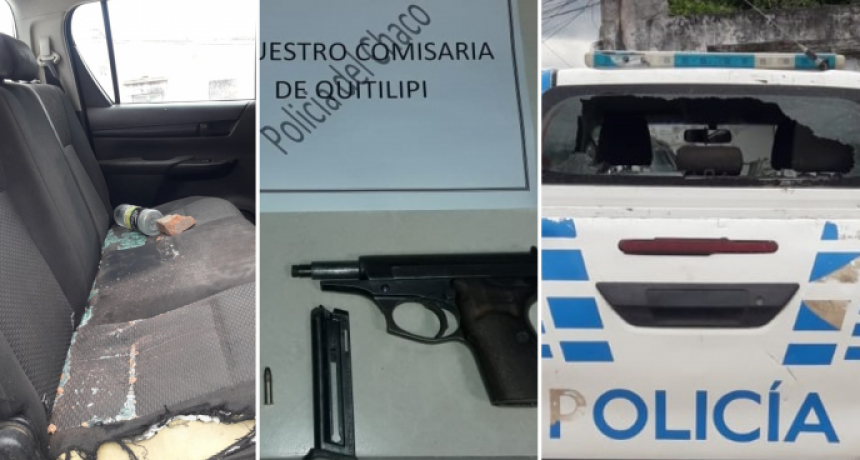 Desorden entre vecinos terminó con dos policías lesionados ,un herido de bala y tres detenidos